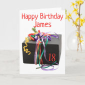 18e Birthday  kaart (Gele Bloem)