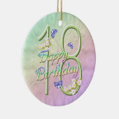 18e Birthday Rainbow Keepomwille Ornament (Rechts)