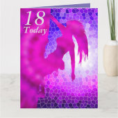 18e 'Birthday rock'-klimkaart Kaart (Voorkant)