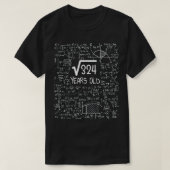 18e Birthday Square Root van 324 18 jaar oud T-shirt (Design voorkant)