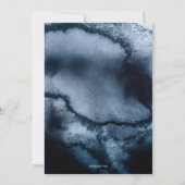 18e Birthday-uitnodiging waterverf en goud Kaart (Achterkant)