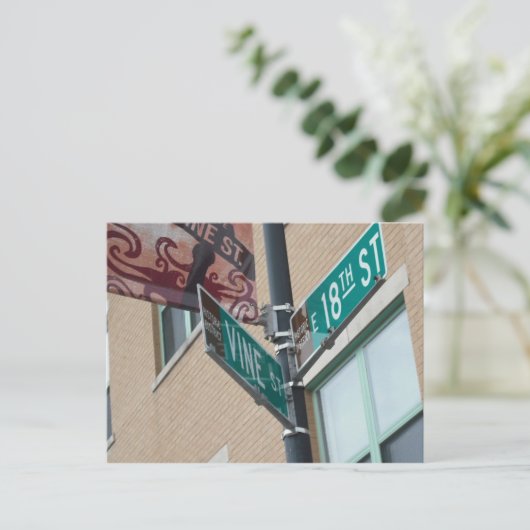 18e Briefkaart Vine Kansas (Staand voorkant)