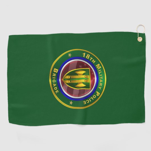 18e brigade van de militaire politie golfhanddoek (Horizontaal)