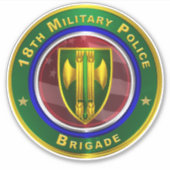 18e brigade van de militaire politie sticker (Voorkant)