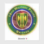 18e brigade van de militaire politie sticker (Vel)