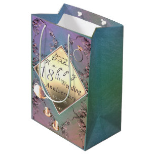 18e bruiloft Jubileum Acquamarine Kleur Medium Cadeauzakje