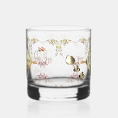 18e Cat's Eye Bruiloft Jubileum Drinkware Set Whisky Glas (Rechts)