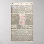 18e cen. Chinese Astro Map - MED QUAL (zie noot) Poster (Voorkant)