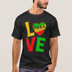 18e Dag van de Vrijheid Afrikaanse Zwarte Geschied T-shirt