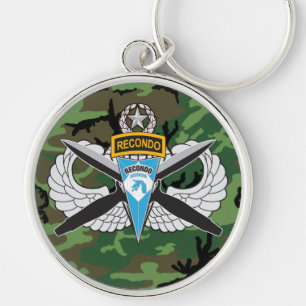 18e deel Corps Recondo Button Sleutelhanger