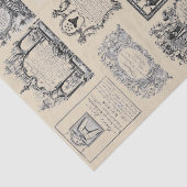 18e eeuw Business Card Collectie Tissuepapier (Detail)
