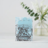 18e eeuw Cherub Rococo Visitekaartje (Staand voorkant)