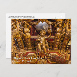 18e eeuw: detail van de coach. Museum van de Coche Briefkaart