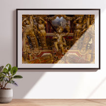 18e eeuw: detail van de coach. Museum van de Coche