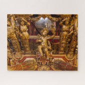 18e eeuw: detail van de coach. Museum van de Coche Legpuzzel (Horizontaal)