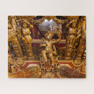 18e eeuw: detail van de coach. Museum van de Coche Legpuzzel