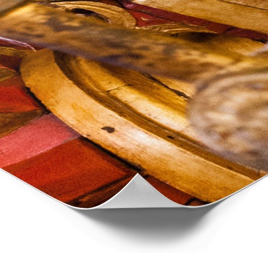 18e eeuw: detail van de coach. Museum van de Coche Poster (Hoek)