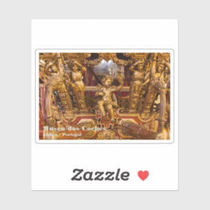 18e eeuw: detail van de coach. Museum van de Coche Sticker