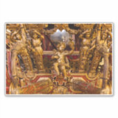 18e eeuw: detail van de coach. Museum van de Coche Sticker (Voorkant)