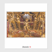 18e eeuw: detail van de coach. Museum van de Coche Sticker (Vel)