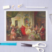 18e eeuw Elegant Verzamelmotief Decoupage Tissuepapier (Craft)