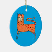 18e eeuw Engelse Primitieve Leeuw Keramisch Ornament (Rechts)