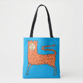 18e eeuw Engelse Primitieve Leeuw Tote Bag (Voorkant)