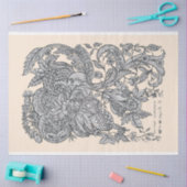 18e eeuw Fabric-ontwerp Tissuepapier (Craft)