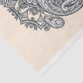 18e eeuw Fabric-ontwerp Tissuepapier (Detail)