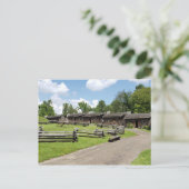 18e eeuw Fort Boonesborough in Kentucky Briefkaart (Staand voorkant)