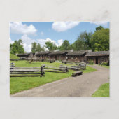 18e eeuw Fort Boonesborough in Kentucky Briefkaart (Voorkant)