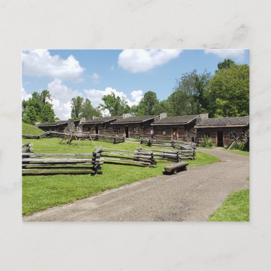 18e eeuw Fort Boonesborough in Kentucky Briefkaart (Voorkant)
