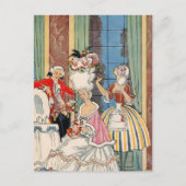 18e eeuw Franse Mode door George Barbier Briefkaart (Voorkant)
