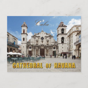 18e eeuw Havana Cathedraal, Havana, Cuba Briefkaart