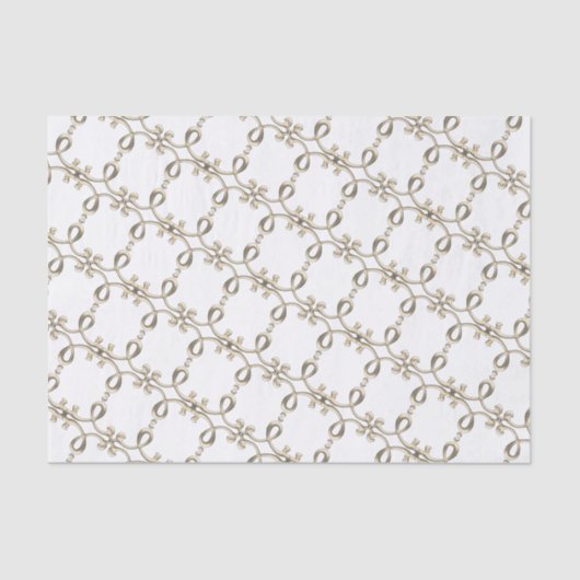 18e eeuw ingewikkeld gouden metalen loop ontwerp tissuepapier (Voorkant)