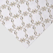 18e eeuw ingewikkeld gouden metalen loop ontwerp tissuepapier (Detail)