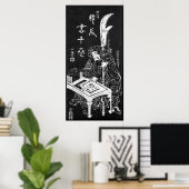 18e eeuw Japanse kunst Poster (Thuiskantoor)