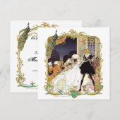 18e eeuw Kostume Uitnodiging (Voorkant / Achterkant)