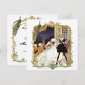 18e eeuw Kostume Uitnodiging (Voorkant / Achterkant)