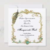 18e eeuw Kostume Uitnodiging (Achterkant)