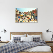 18e eeuw Masterrundvleesmarkt Canvas Afdruk (Insitu (Slaapkamer))