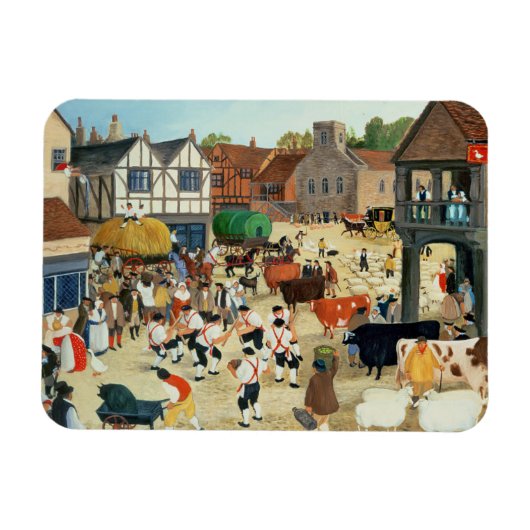 18e eeuw Masterrundvleesmarkt Magneet (Horizontaal)
