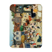 18e eeuw Masterrundvleesmarkt Magneet (Verticaal)