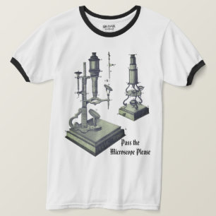 18e eeuw Microscoop Antiek wetenschap nERd! T-shirt