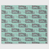 18e eeuw Microscoop Antiek wetenschapsINSTRUMENT Cadeaupapier (Vlak)