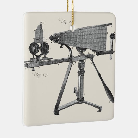 18e eeuw Microscoop Antiek wetenschapsINSTRUMENT Keramisch Ornament (Rechts)