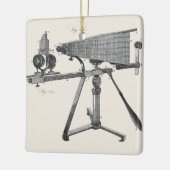 18e eeuw Microscoop Antiek wetenschapsINSTRUMENT Keramisch Ornament (Links)