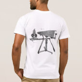 18e eeuw Microscoop Antiek wetenschapsINSTRUMENT T-shirt (Achterkant)