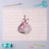 18e eeuw Mode Muziek Ephemera Frans Tissuepapier (Craft)