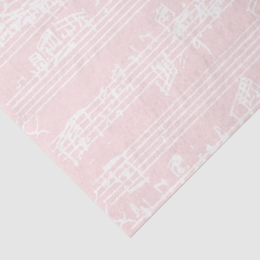 18e eeuw Mode Muziek Ephemera Frans Tissuepapier (Detail)